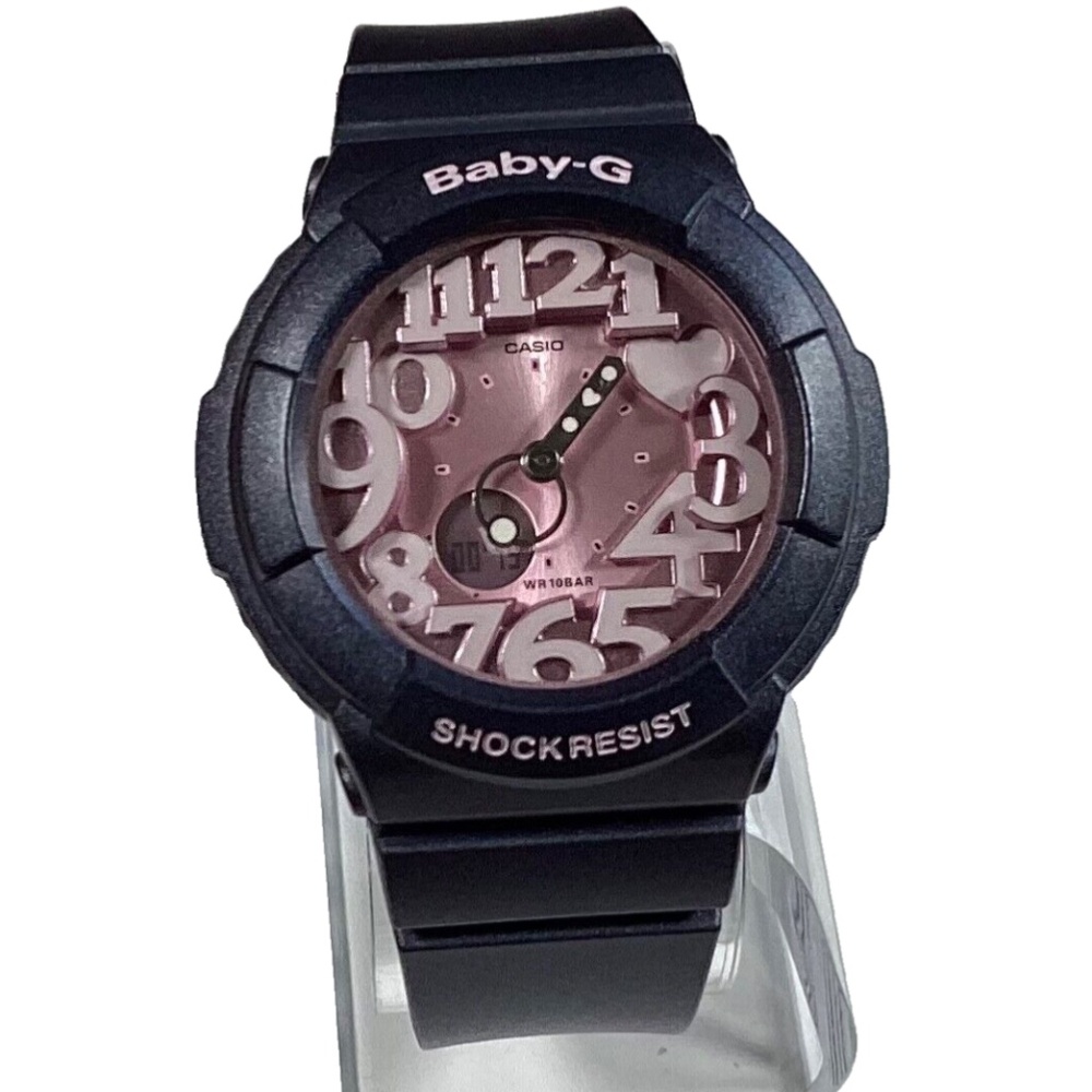 Casio Baby G BGA-131 Pink Metallic Dial Smokey Grey Ladies Watch